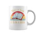 Retro Rainbow Smart Book Lover Reader Vintage Bookworm Women Graphic Print Coffee Mug