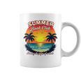 Retro Summer Book Reading Club Graphic Print Coffee Mug