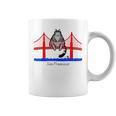 San Francisco Cat Golden Gate Bridge Book Lover Vintage Graphic Print Coffee Mug