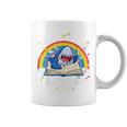 Shark Reading Is Jawsome Book Rainbow Kid Boys Toddler Graphic Print Coffee Mug