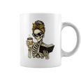 Skeleton Girl Drinking Coffee And Reading Book Graphic Print Coffee Mug Skeleton Girl Drinking Coffee And Reading Book Graphic Print Coffee Mug