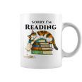 Sorry I'm Reading Calico Cat Book Lover Graphic Print Coffee Mug