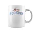 Stay Bookish Retro Varsity Librarian Book Reader Graphic Print Coffee Mug