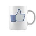 Thumbs Up Like Face Book Icon Graphic Print Coffee Mug