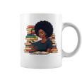 History Month Afro Women Girls Book Lover Librarian Premium Tri-Blend Graphic Print Coffee Mug