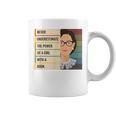 Never Underestimate The Power Of A Girl With A Book Feminist Graphic Print Coffee Mug