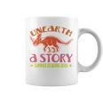 Unearth a Story Summer Reading 2026 Triceratops Dino Book Graphic Print Coffee Mug Unearth a Story Summer Reading 2026 Triceratops Dino Book Graphic Print Coffee Mug