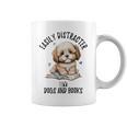 Vintage Easily Distracted By Dogs And Books Puppy Art Lover Graphic Print Coffee Mug Vintage Easily Distracted By Dogs And Books Puppy Art Lover Graphic Print Coffee Mug