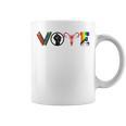 Vote Books Fist Ovaries LGBTQ Graphic Print Coffee Mug