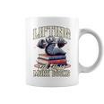 Weightlifting Book Lover Bookworm Lifting To Hold More Books Graphic Print Coffee Mug