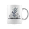 Whale Watching Dive Into Reading Open Book Watercolor Kids Graphic Print Coffee Mug