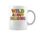 Wild About Reading Book Animal Teacher Children's Book Lover Graphic Print Coffee Mug