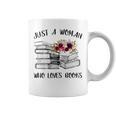 A Woman Who Loves Books Quotes Art Reader Reading Lover Graphic Print Coffee Mug