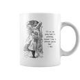 Women's Alice Adventures Wonderland Vintage Book Quote Lewis Carrol Graphic Print Coffee Mug Women's Alice Adventures Wonderland Vintage Book Quote Lewis Carrol Graphic Print Coffee Mug