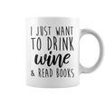 Women's Drink Wine And Read Books Bookish Book Lover Graphic Print Coffee Mug