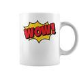 WOW Comic Book Cartoon Speech Bubble Pop Art Graphic Print Coffee Mug WOW Comic Book Cartoon Speech Bubble Pop Art Graphic Print Coffee Mug
