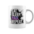 Yaoi Eat Sleep Repeat Manga Anime Book Premium Tri-Blend Graphic Print Coffee Mug