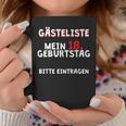 18th Birthday Guest List Guest Book Years T-Shirt Graphic Print Coffee Mug Unique Gifts