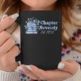 1956 Chapter Seventy 70th Birthday Blue Toile Floral Book Graphic Print Coffee Mug Unique Gifts