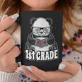 1st Grade Back To School Panda Book Reader Teacher Heart Graphic Print Coffee Mug Unique Gifts