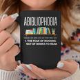 Abibliophobia Book Lover Avid Reader Bookworm Book Reader Graphic Print Coffee Mug Unique Gifts