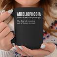 Abibliophobia Definition Hilarious Bookworm Book Reading Bookworm Reader Lover -Adults - Small Short Sleeve V-Neck Modern Classic Humorous Theme Graphic Print Coffee Mug Unique Gifts