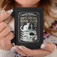 Anti-Social Book-Club Cat Graphic Graphic Print Coffee Mug Unique Gifts