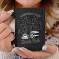 Anti-Social Books Club Members Reading Coffee Lover Graphic Print Coffee Mug Unique Gifts