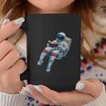 Astronaut Reading Book Sci-Fi Enthusiast Graphic Print Coffee Mug Unique Gifts