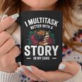 Audiobook Enthusiasts Headphones Flowers Book Club Bookworm Graphic Print Coffee Mug Unique Gifts