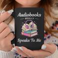 Audiobooks Listener Fun Tee Audio Book And Book Nerd Graphic Print Coffee Mug Unique Gifts