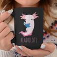 AXOLOTL Reads a Book READOLOTL Bookworm Axolotl Graphic Print Coffee Mug Unique Gifts