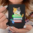 Back To School Kawaii Cat School Books Homework For Men Women Kids Graphic Print Coffee Mug Unique Gifts