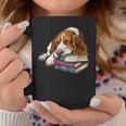 Basset Hound Books Dog Breed Graphic Graphic Print Coffee Mug Unique Gifts