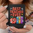 Best Teacher Ever Cute Apple Books School Classroom Vibes Graphic Print Coffee Mug Unique Gifts
