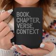 Book Chapter Verse Context Christian Theology Graphic Print Coffee Mug Unique Gifts Book Chapter Verse Context Christian Theology Graphic Print Coffee Mug Unique Gifts