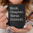 Book Chapter Verse Context Theology Christian Reformed Graphic Print Coffee Mug Unique Gifts