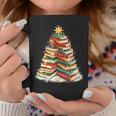 Book Christmas Tree Reading Graphic Print Coffee Mug Unique Gifts