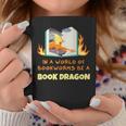 Book Dragon Librarian Book Lovers Graphic Print Coffee Mug Unique Gifts