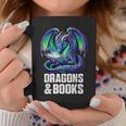 Book Dragons And Books Reading Lover Graphic Print Coffee Mug Unique Gifts Book Dragons And Books Reading Lover Graphic Print Coffee Mug Unique Gifts