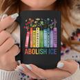 Book Flower Abolish ICE Meme For Women Girl Graphic Print Coffee Mug Unique Gifts