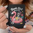 Book Girl Summer Skeleton Reading Books Lovers Beach Graphic Print Coffee Mug Unique Gifts