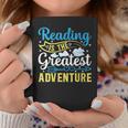 Book Librarian Reading Is The Greatest Adventure Book Lover Graphic Print Coffee Mug Unique Gifts