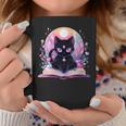Book Lover Crystal Witchy Cute Cat Kawaii Pastel Goth Graphic Print Coffee Mug Unique Gifts