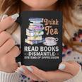 Book Lover Quote Drink Tea Read Books Cool Book Lover Graphic Print Coffee Mug Unique Gifts