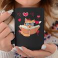 Book Nerd Heart Library Cat Bookworm Animal Pet Book Reading Graphic Print Coffee Mug Unique Gifts