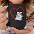 Book Nerd's Book Lover's Valentine's Day Graphic Print Coffee Mug Unique Gifts