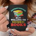 Book Reading Introverted But Willing To Discuss Books Graphic Print Coffee Mug Unique Gifts