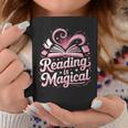 Book Reading Reading Is Magical Graphic Print Coffee Mug Unique Gifts