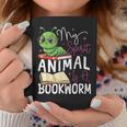 Book Reading My Spirit Animal Is A Bookworm Graphic Print Coffee Mug Unique Gifts
